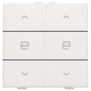 Commande de moteur double pour Niko Home Control, couleur white (101-51036)