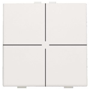 Bouton-poussoir quadruple pour NIko Home Control (101-51004)